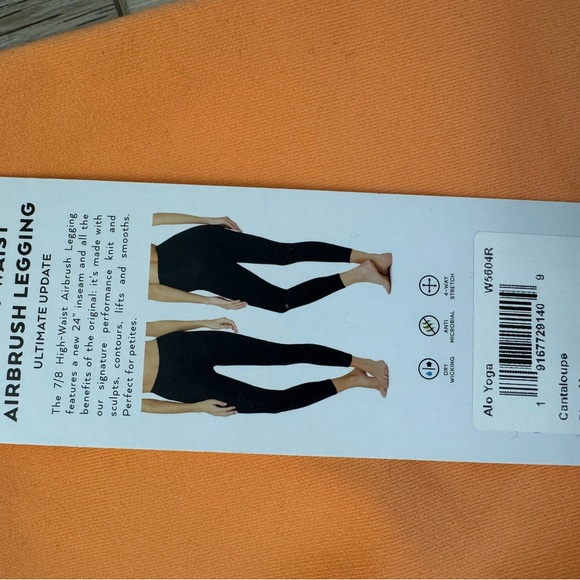 ALO Yoga Vibrant Orange Leggings - Picture 3 of 3